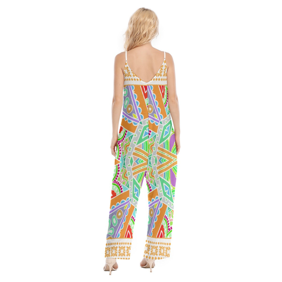 All-Over Print Women's Loose Cami Jumpsuit