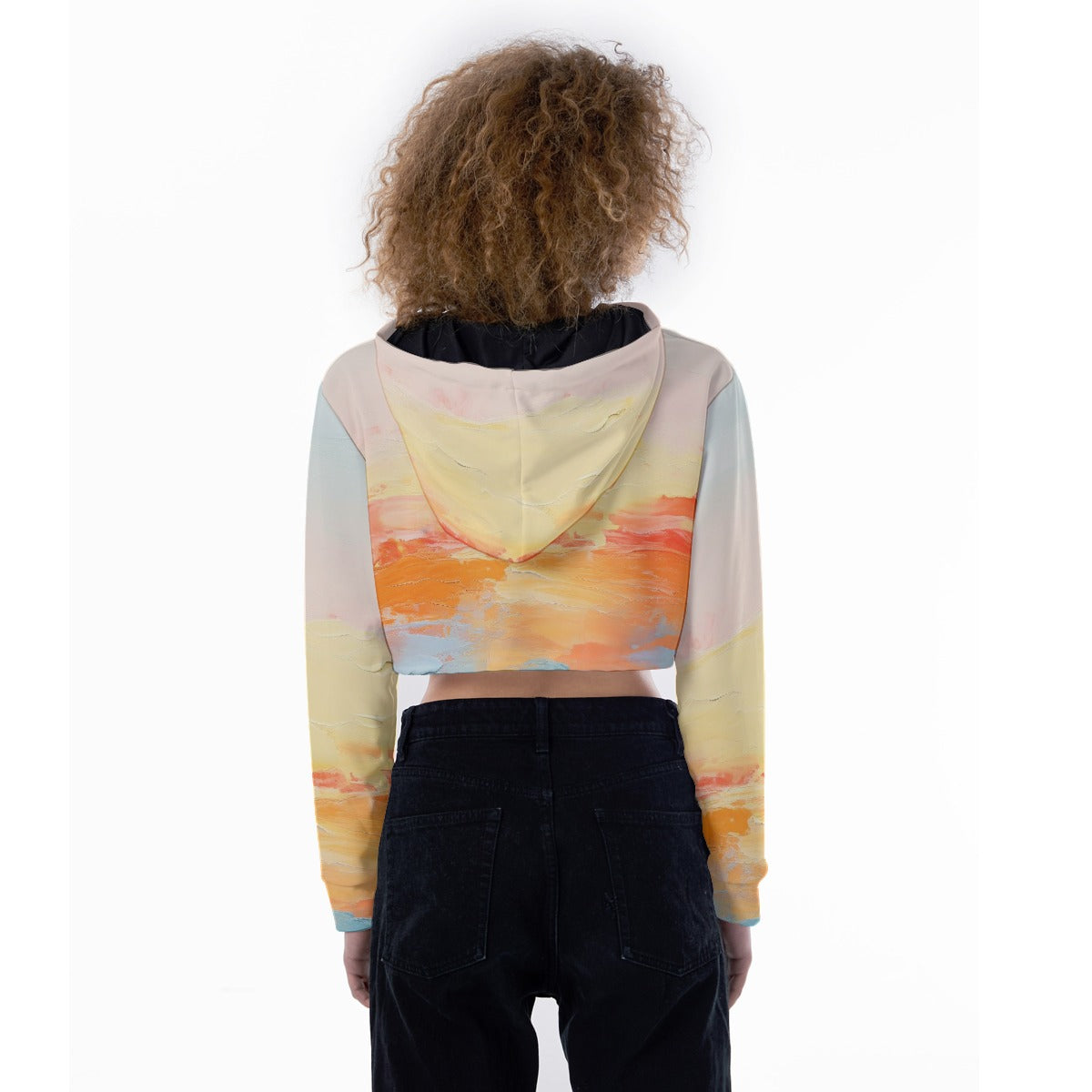 All-Over Print Women's Crop Top Hoodie