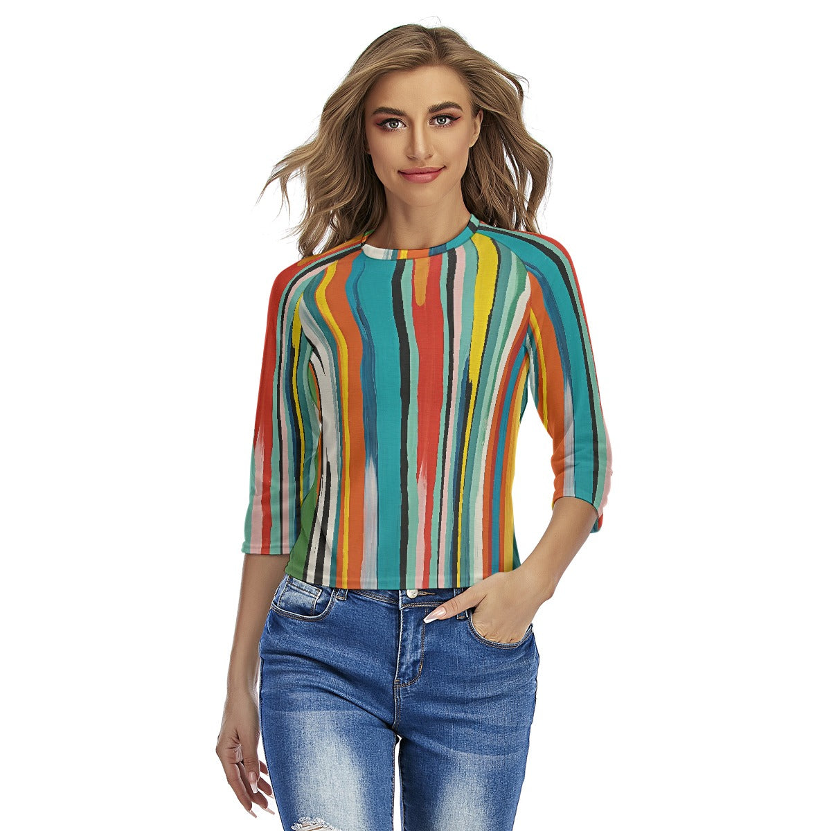 All-Over Print Women's Raglan Sleeves T-shirts