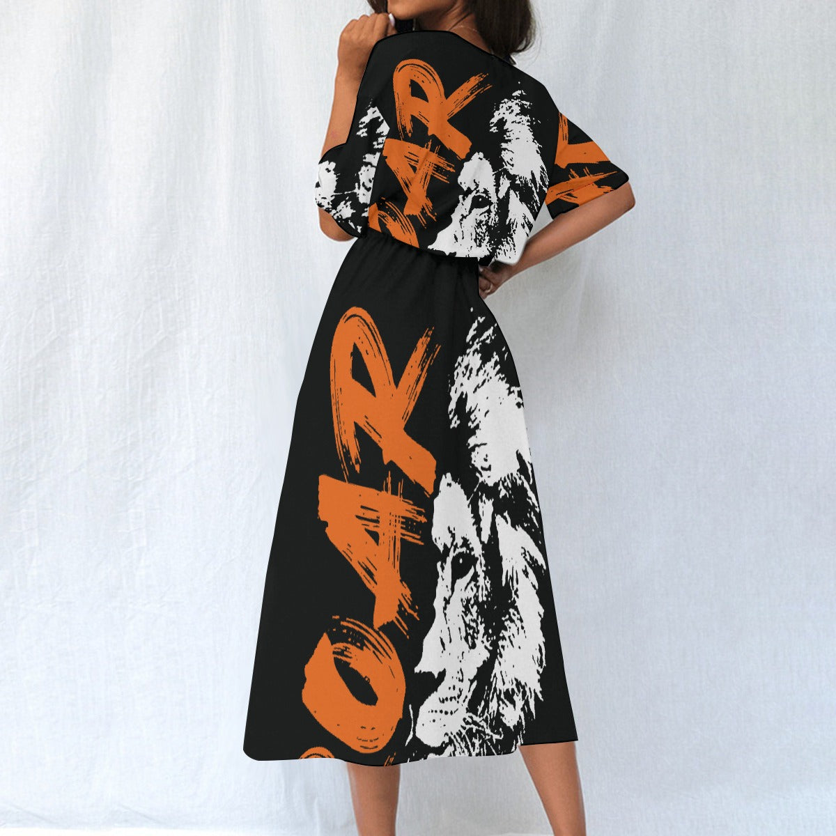 All-Over Print Women's Elastic Waist Dress