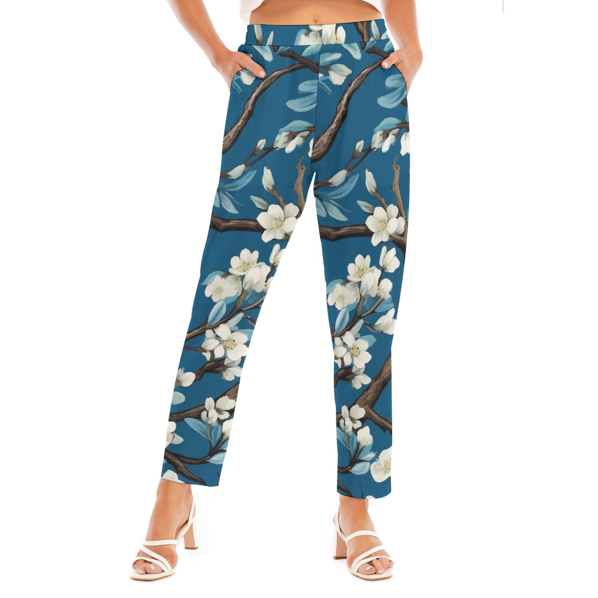 All-Over Print Women's Loose Straight-leg Pants