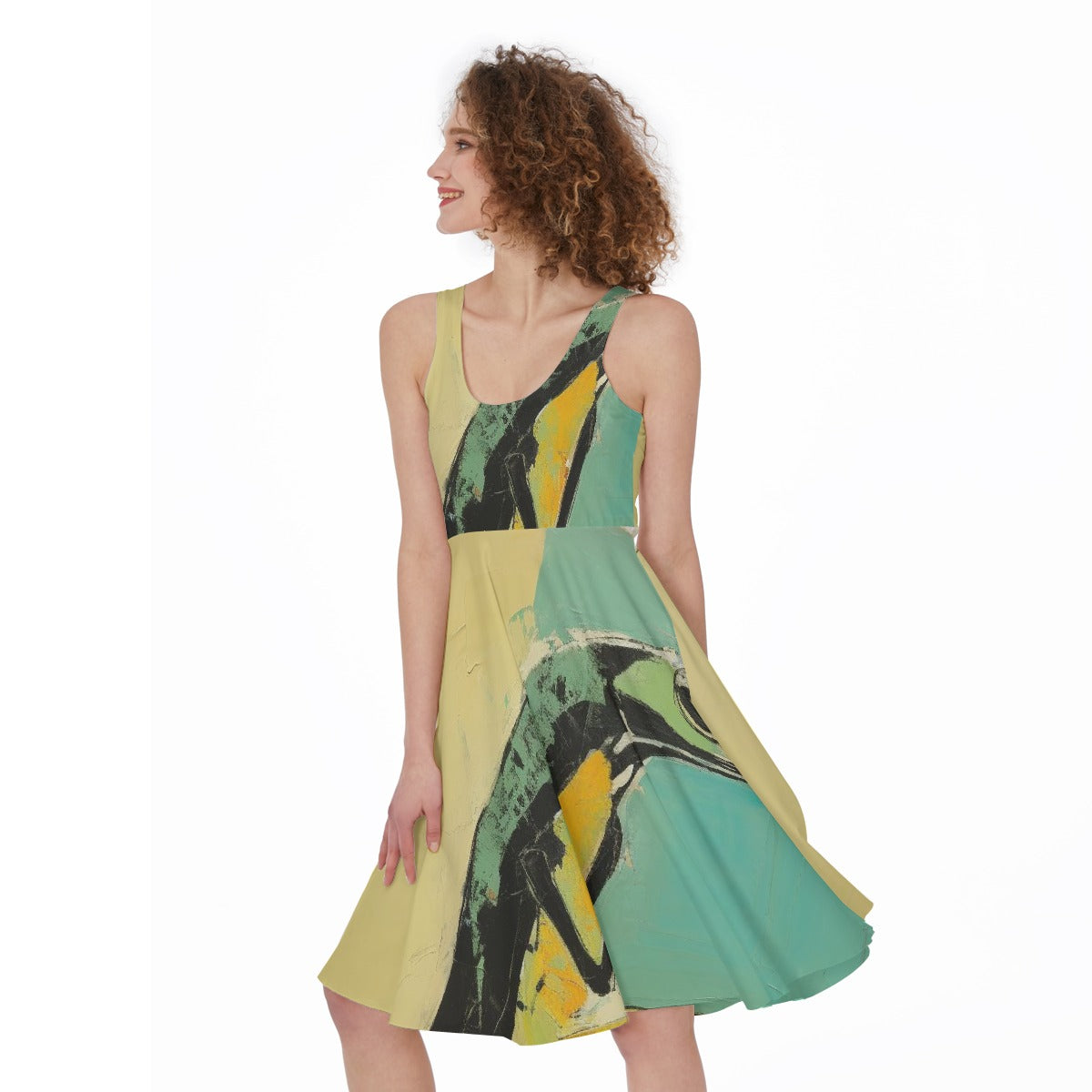 All-Over Print Women's Sleeveless Dress