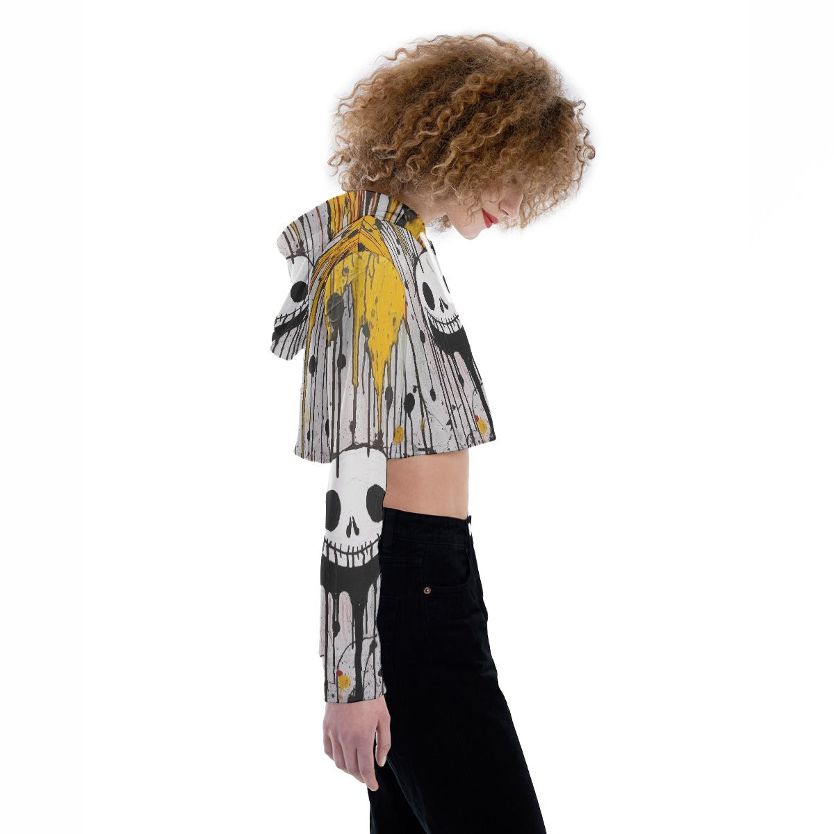 All-Over Print Women's Crop Top Hoodie