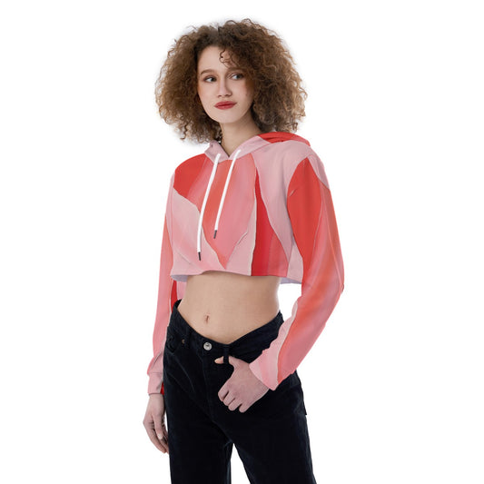 All-Over Print Women's Crop Top Hoodie