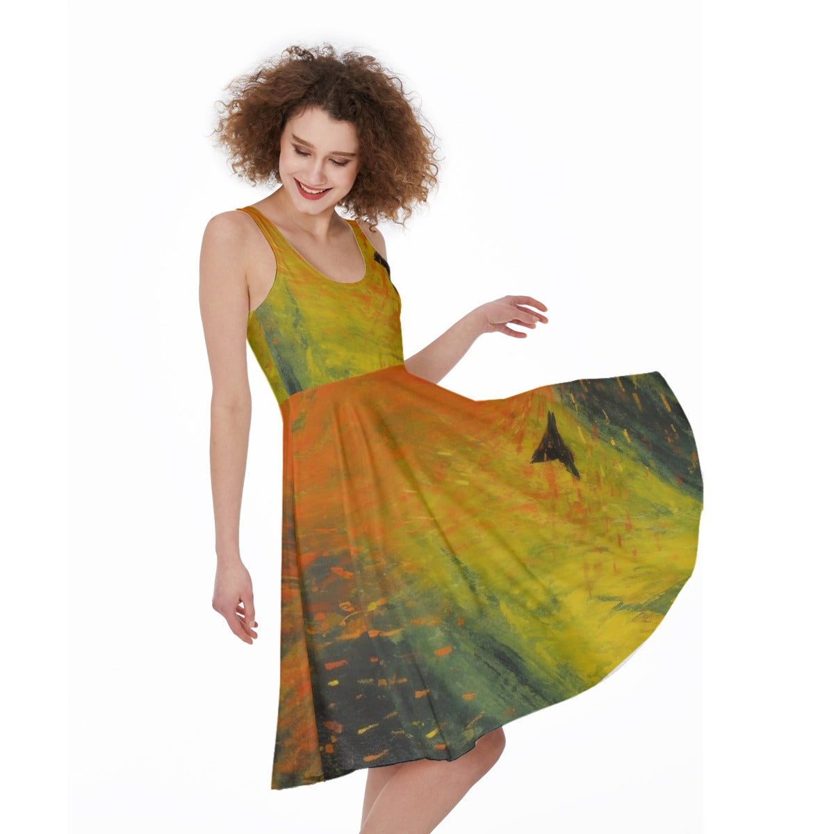 All-Over Print Women's Sleeveless Dress