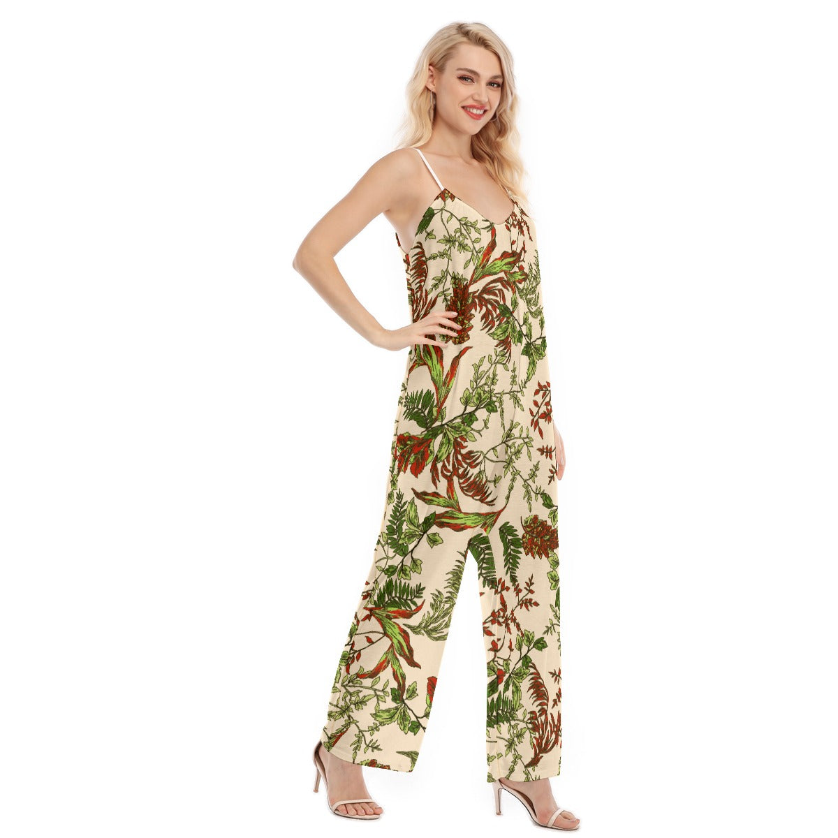 All-Over Print Women's Loose Cami Jumpsuit