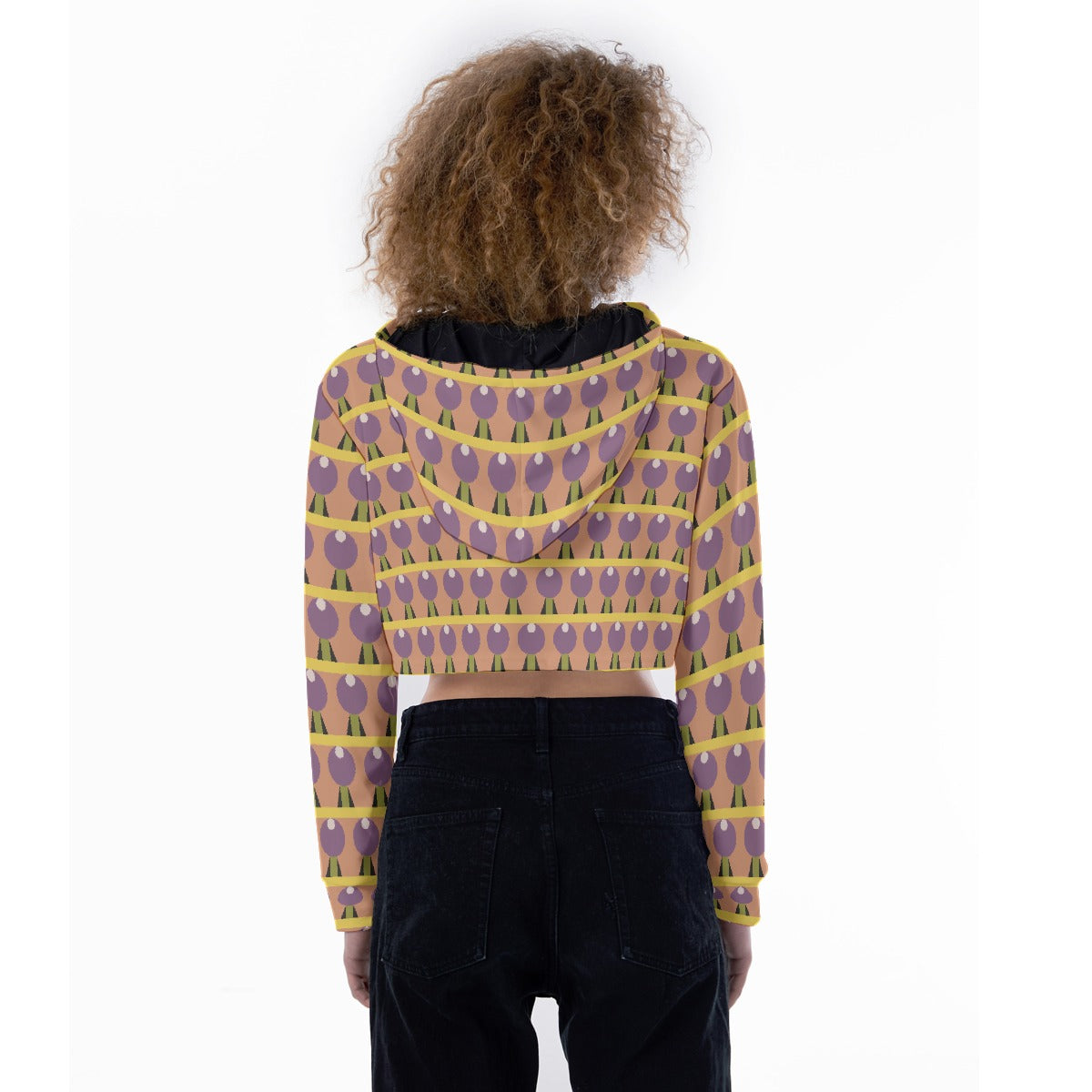 All-Over Print Women's Crop Top Hoodie