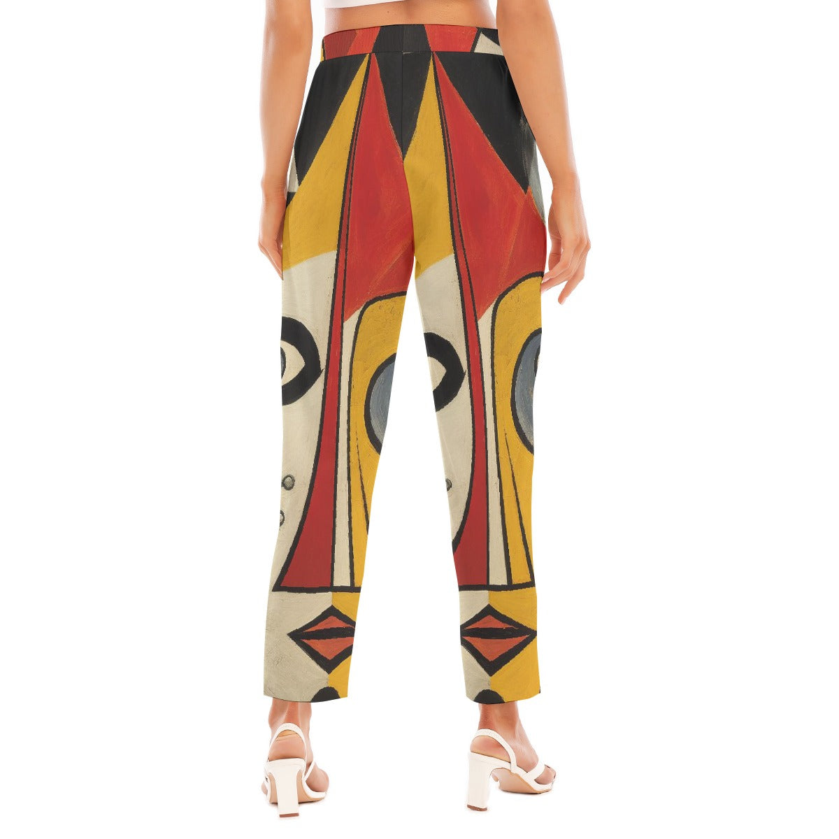 All-Over Print Women's Loose Straight-leg Pants