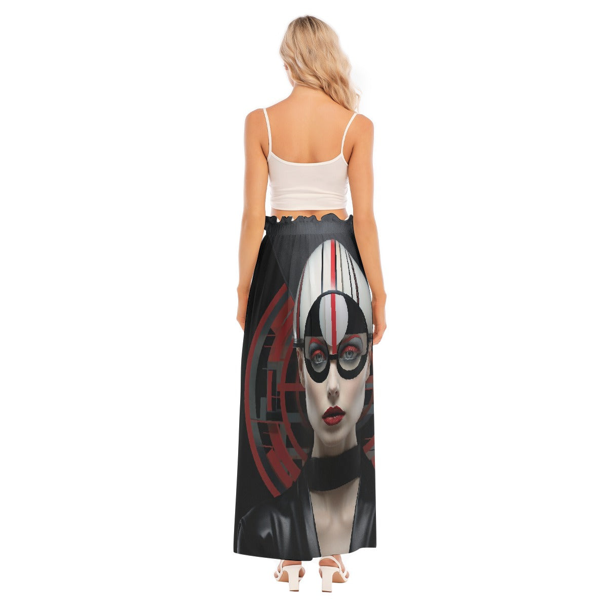All-Over Print Women's Side Split Skirt