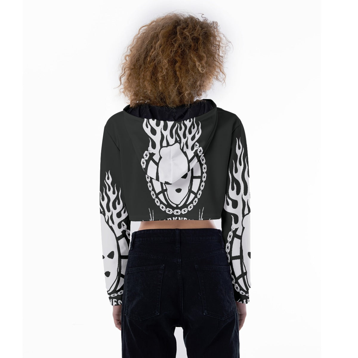 All-Over Print Women's Crop Top Hoodie