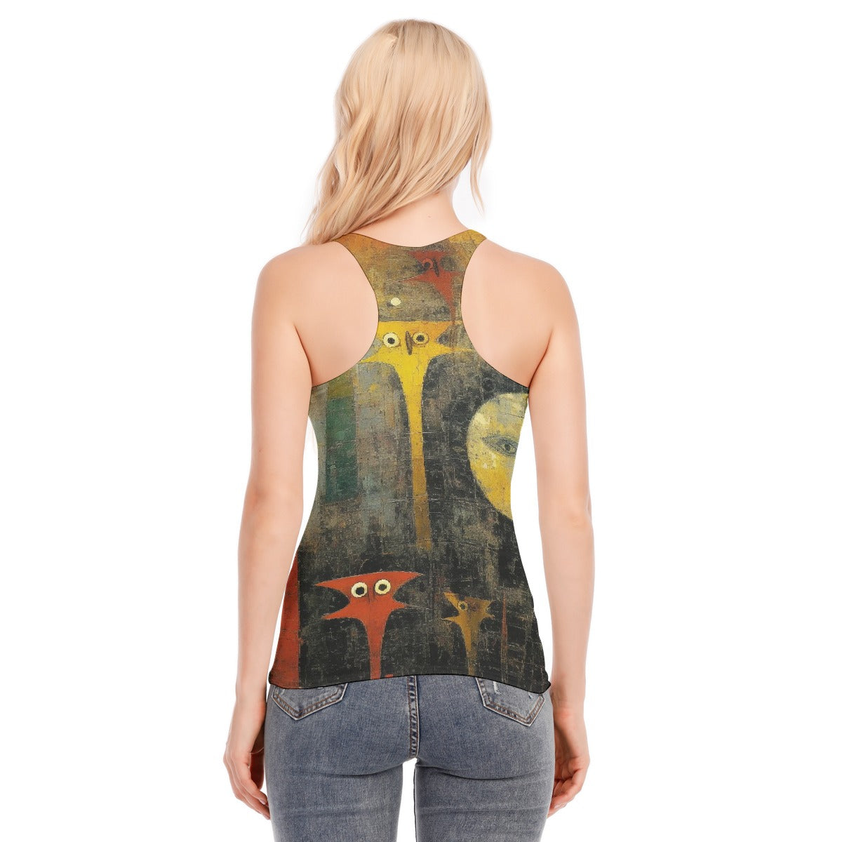 All-Over Print Women's Racer Vest | 190GSM Cotton