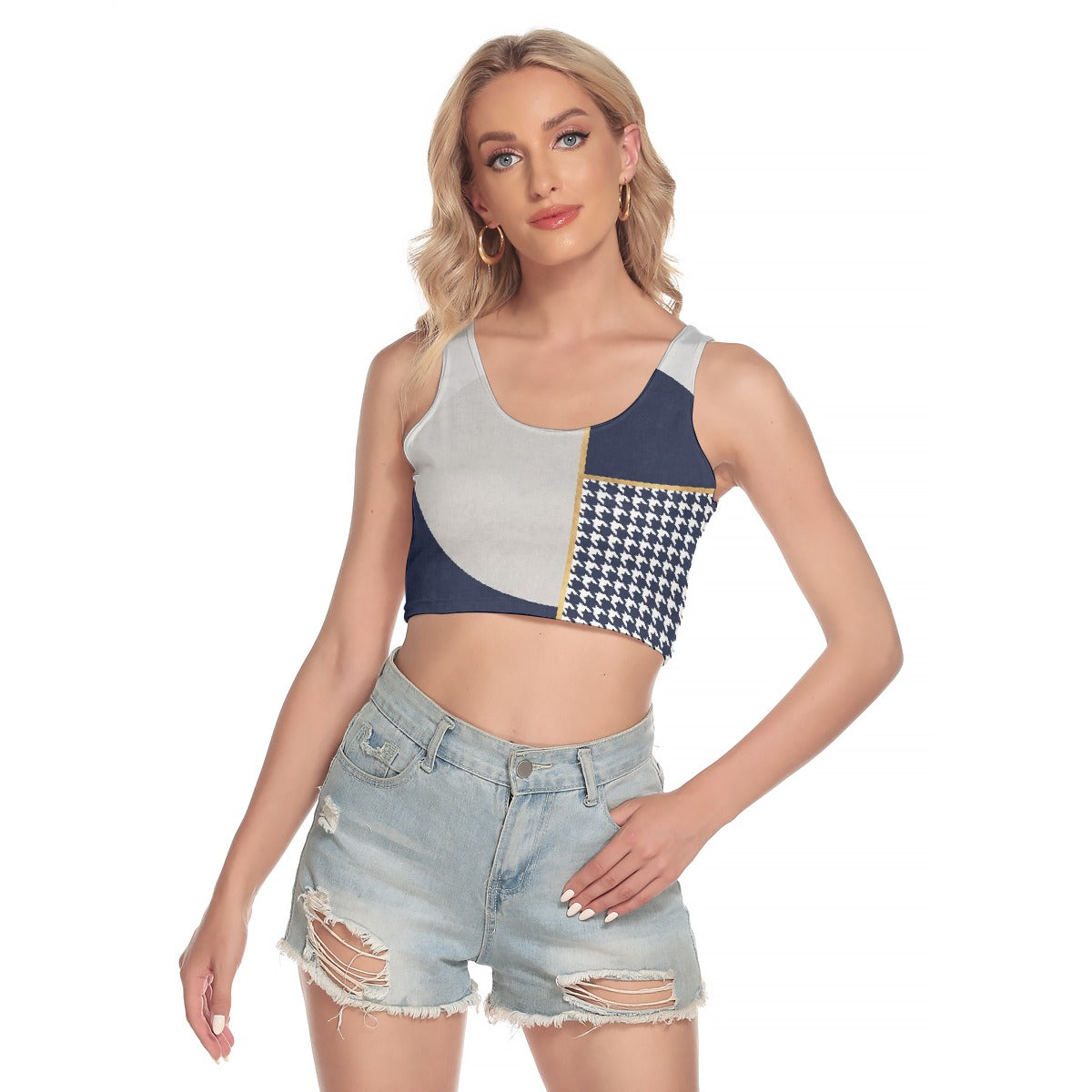 All-Over Print Women's Sport Crop Tank Top