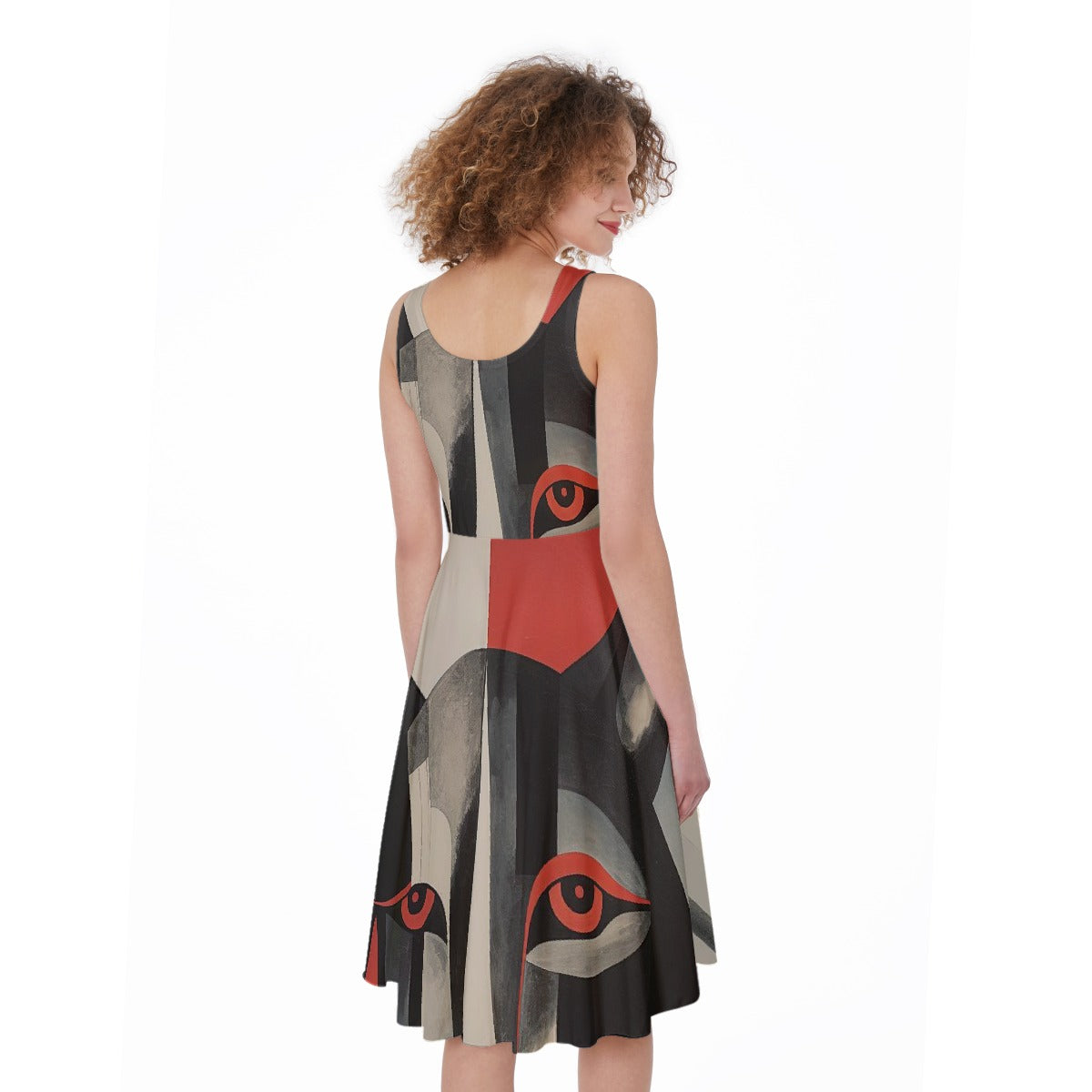 All-Over Print Women's Sleeveless Dress