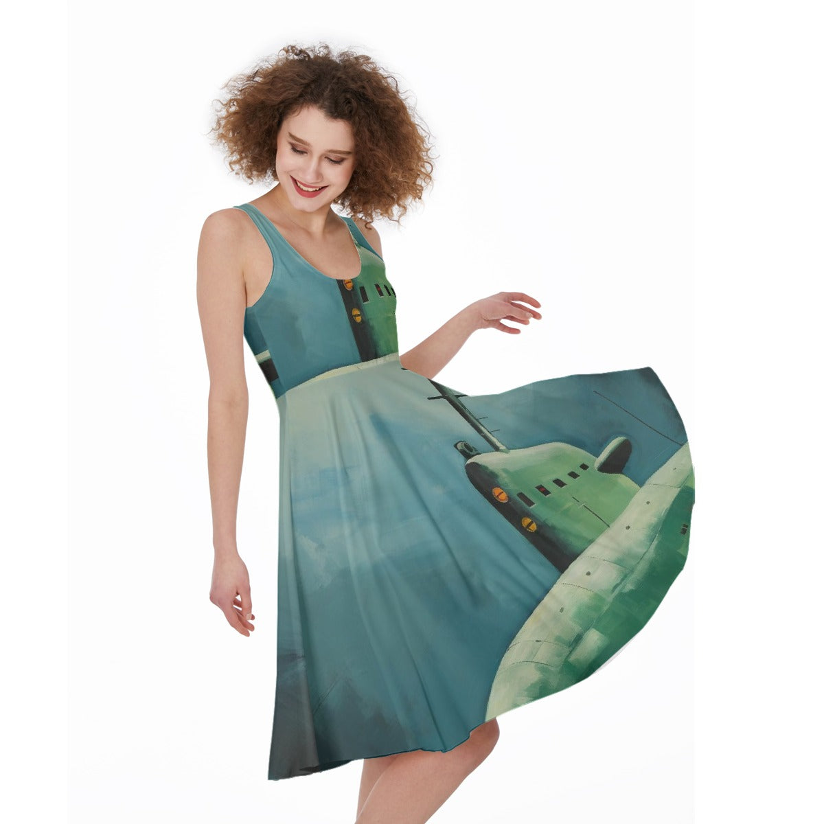 All-Over Print Women's Sleeveless Dress