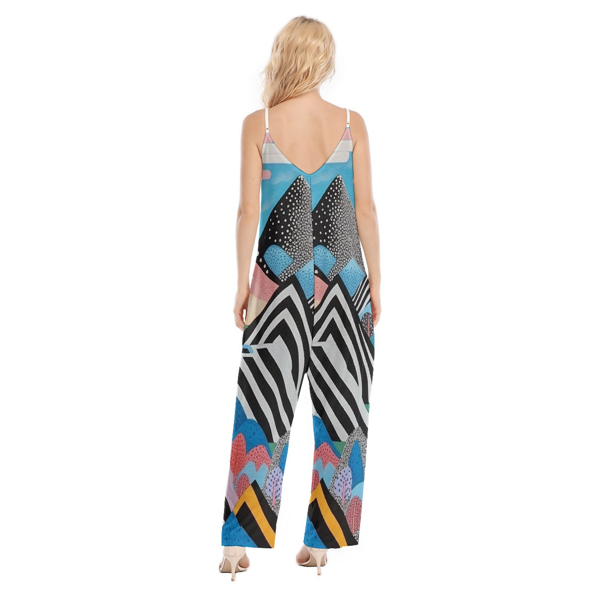All-Over Print Women's Loose Cami Jumpsuit