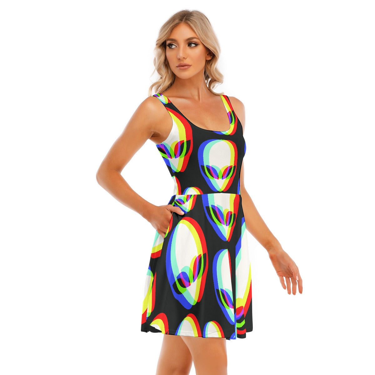 All-Over Print Women's Tank Vest Dress