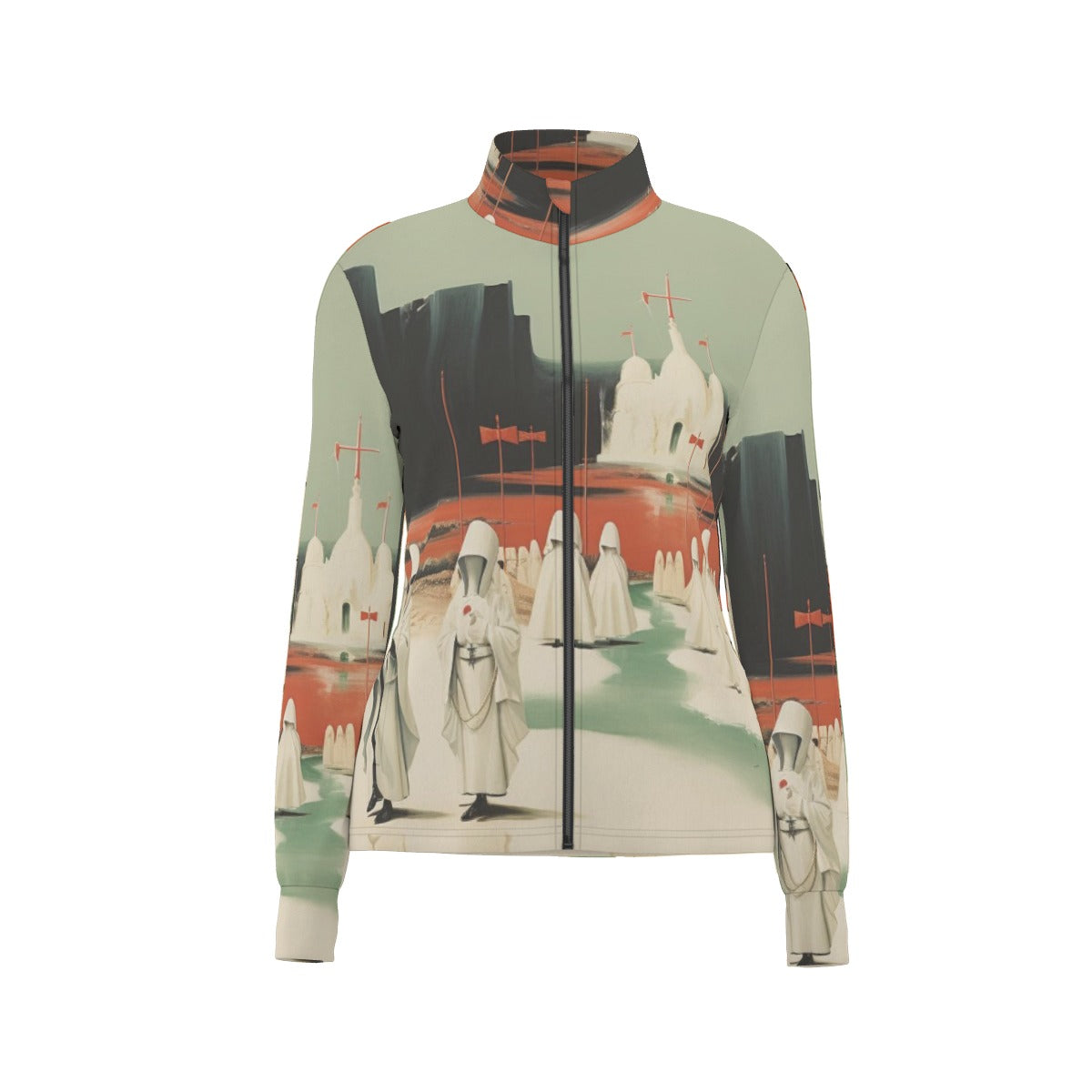 All-Over Print Women's Long Sleeve Thumbhole Jacket