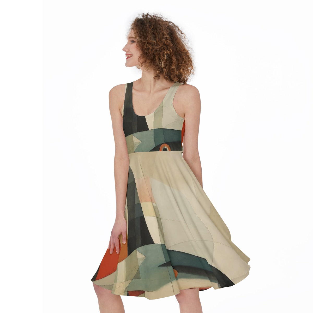 All-Over Print Women's Sleeveless Dress