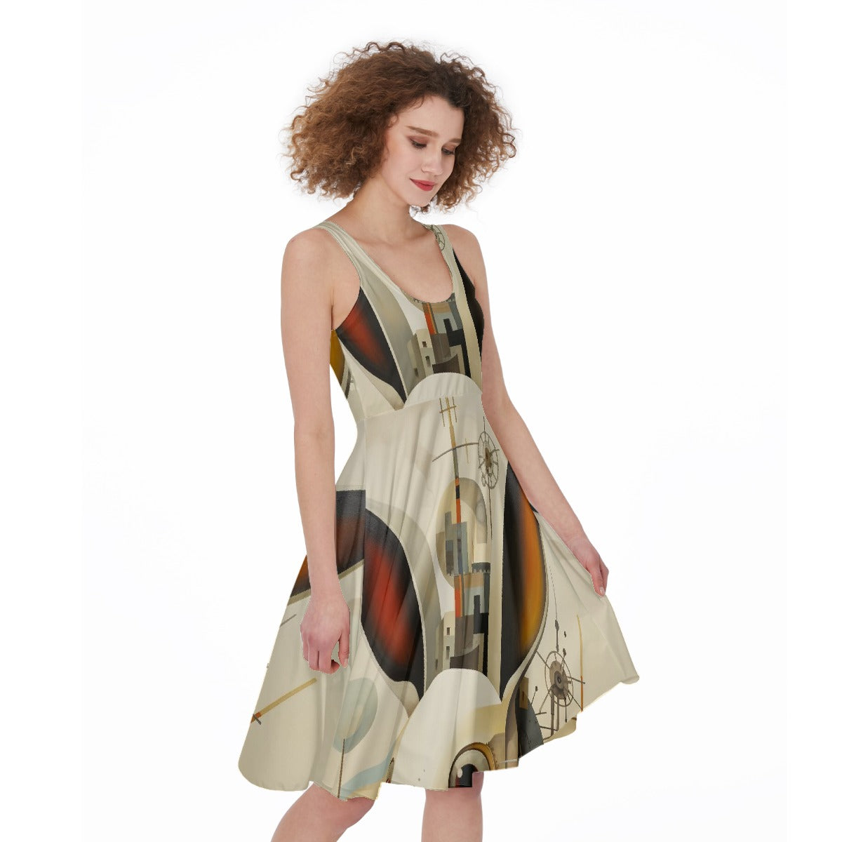 All-Over Print Women's Sleeveless Dress