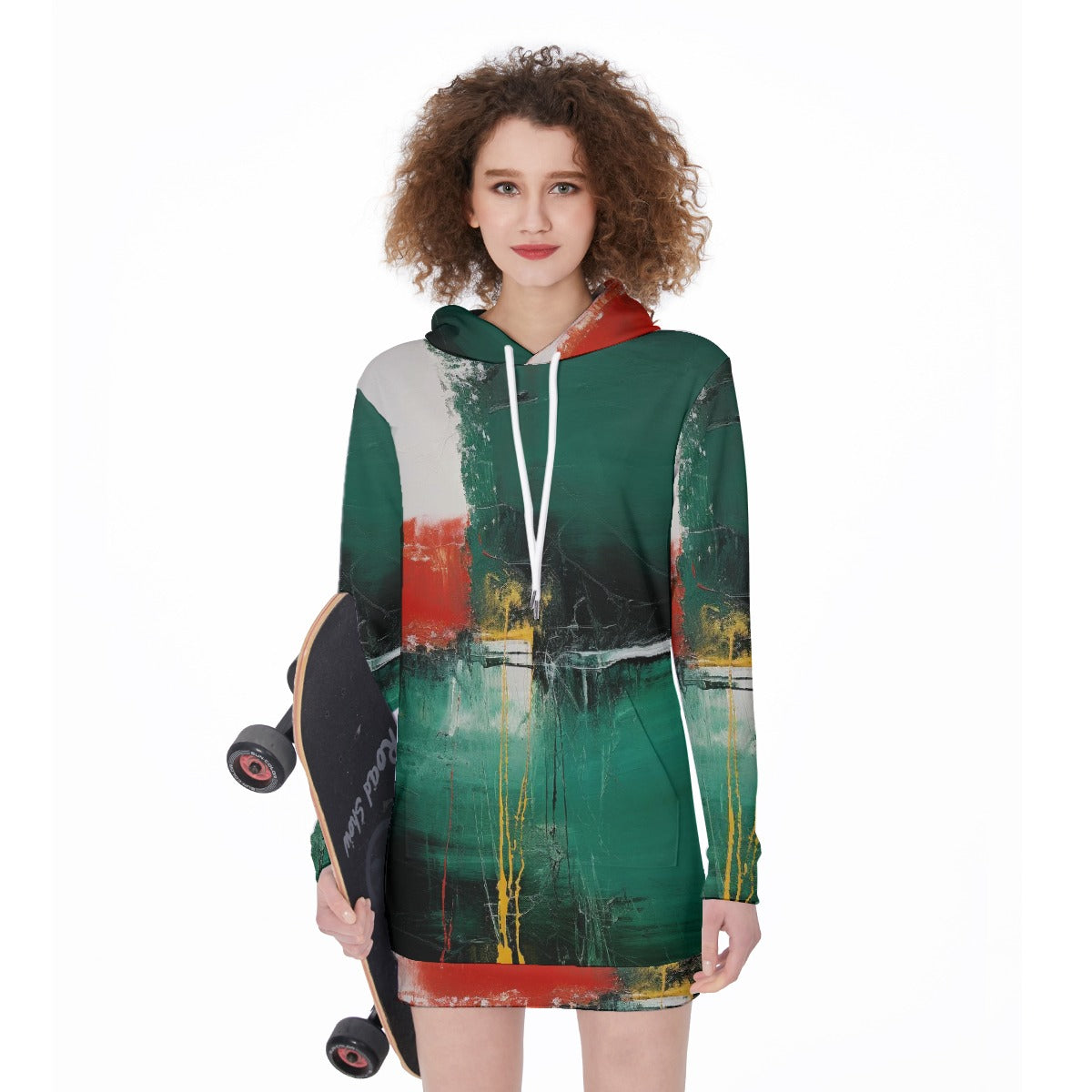 All-Over Print Women's Long Hoodie