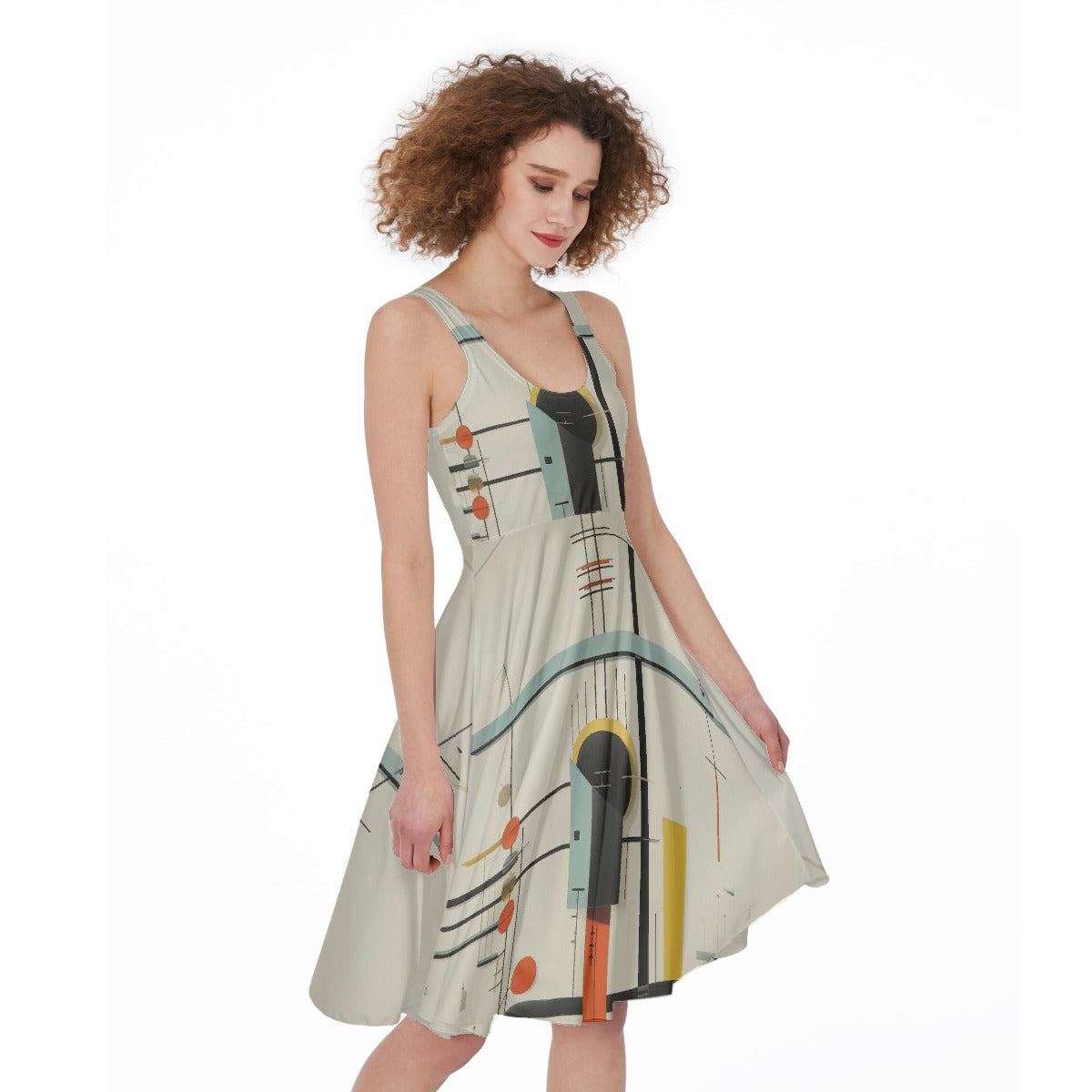 All-Over Print Women's Sleeveless Dress