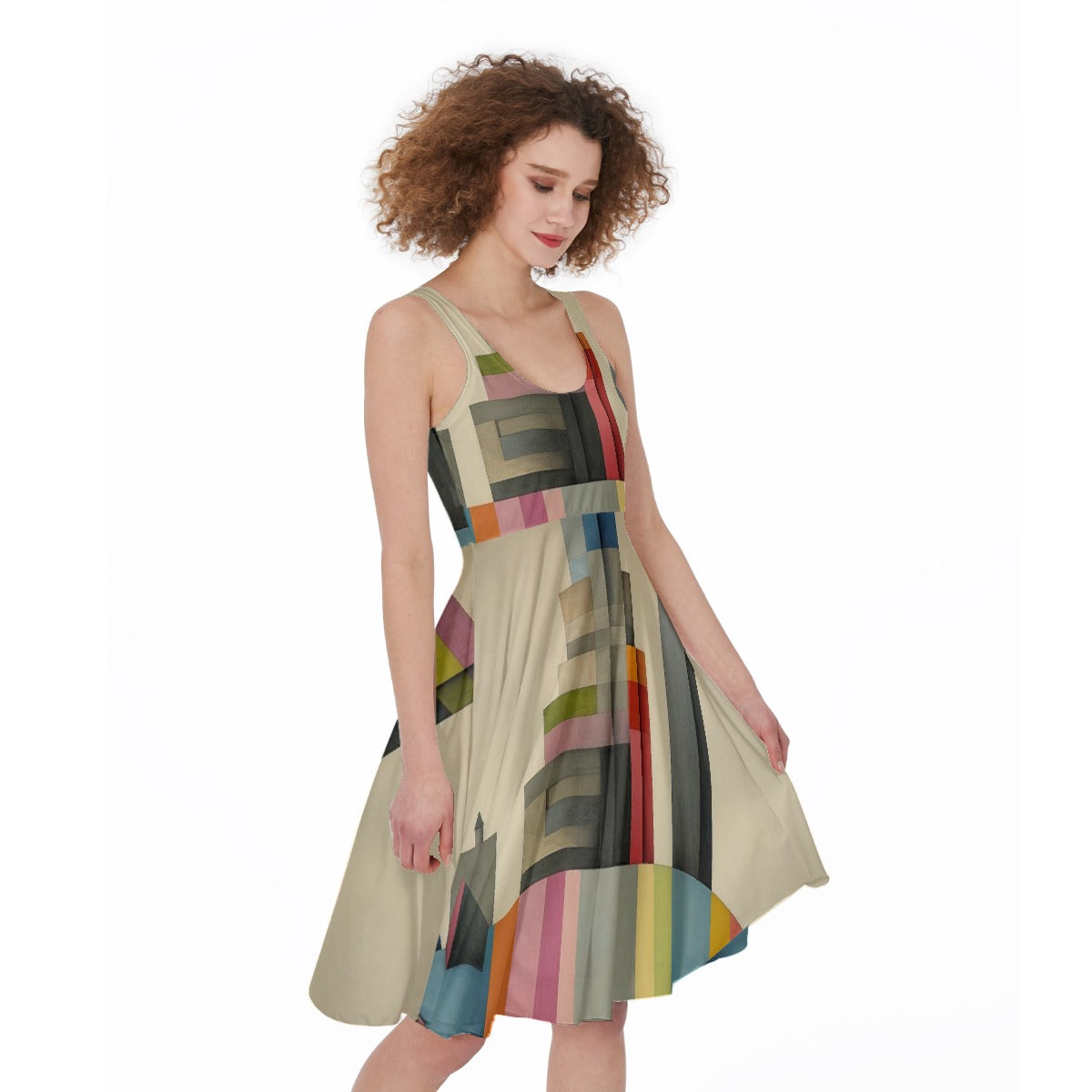 All-Over Print Women's Sleeveless Dress