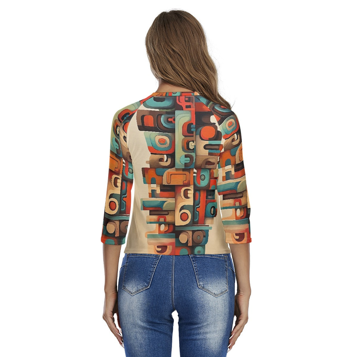 All-Over Print Women's Raglan Sleeves T-shirts