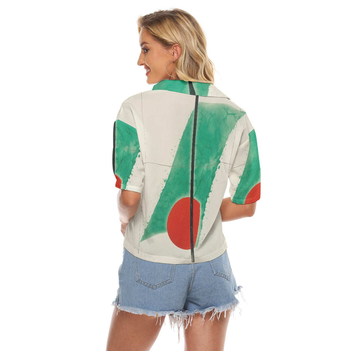 All-Over Print Women's V-neck Shirts