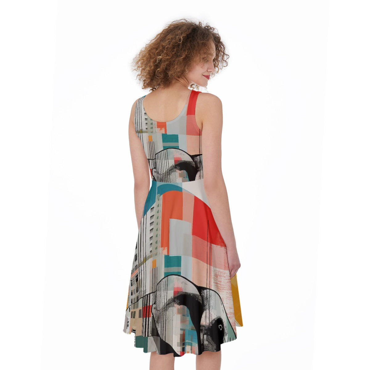 All-Over Print Women's Sleeveless Dress