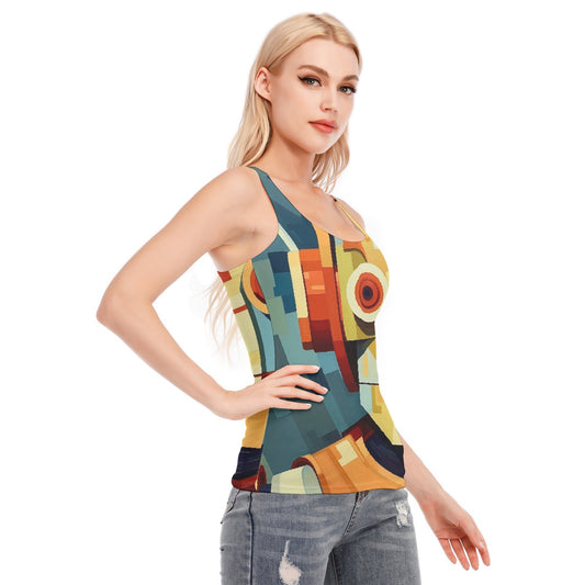 All-Over Print Women's Racer Vest | 190GSM Cotton