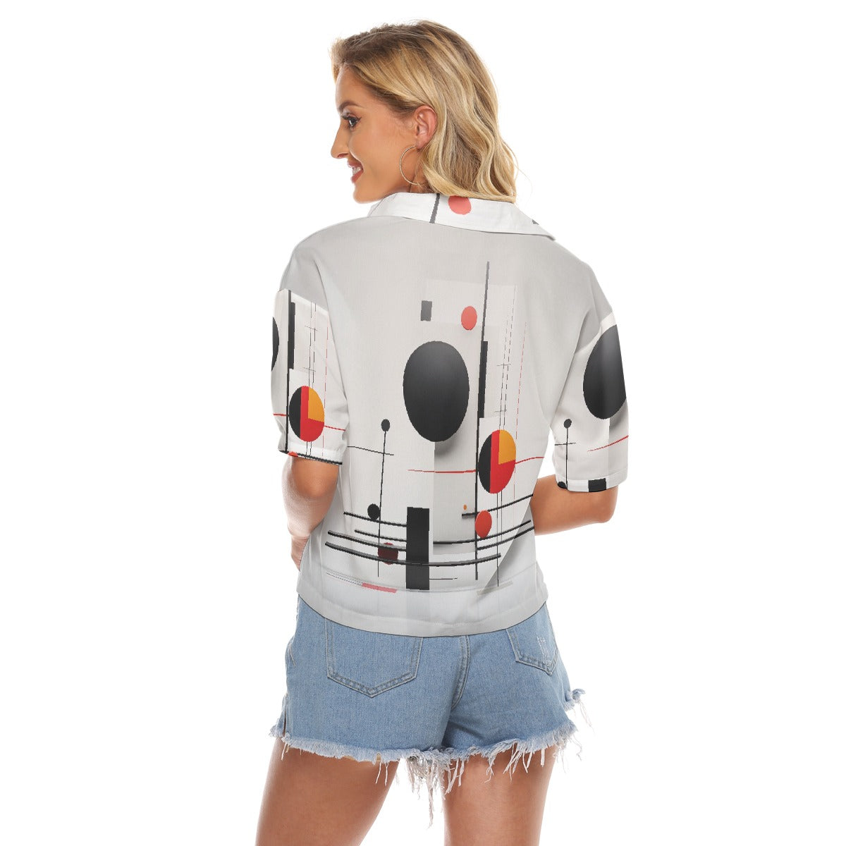 All-Over Print Women's V-neck Shirts