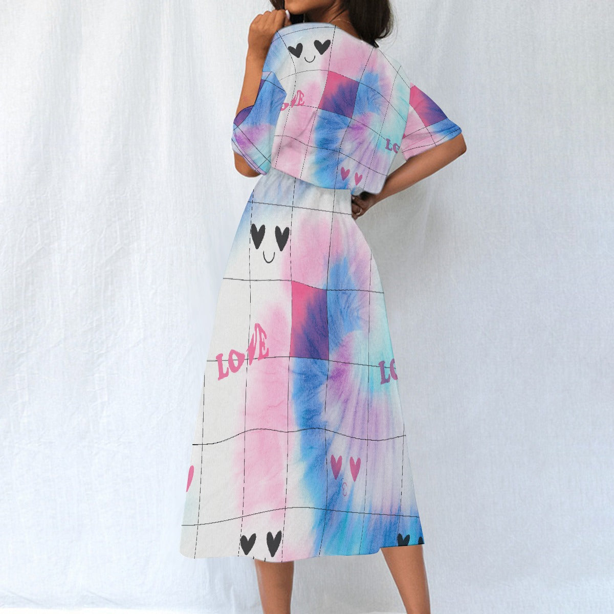 All-Over Print Women's Elastic Waist Dress