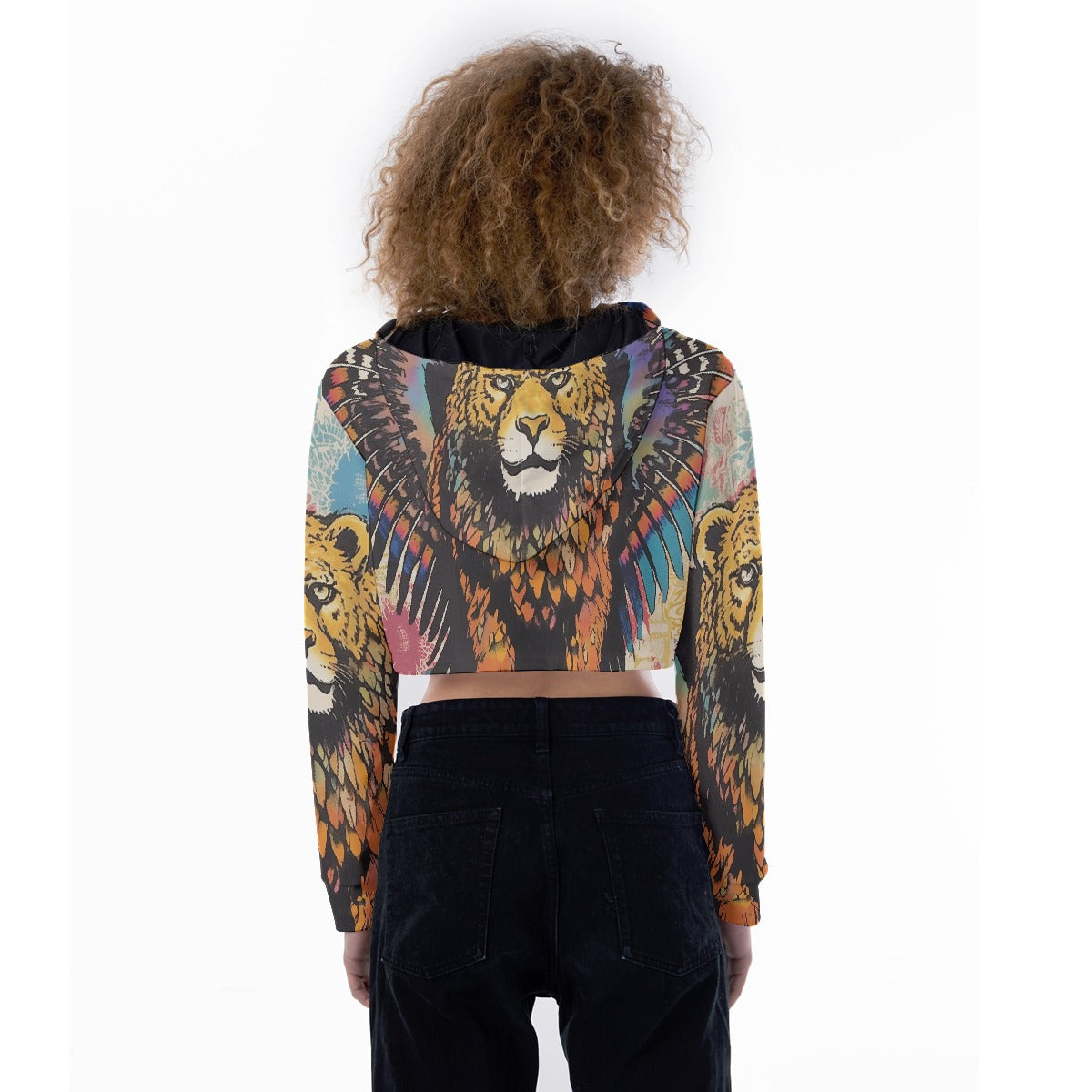 All-Over Print Women's Crop Top Hoodie