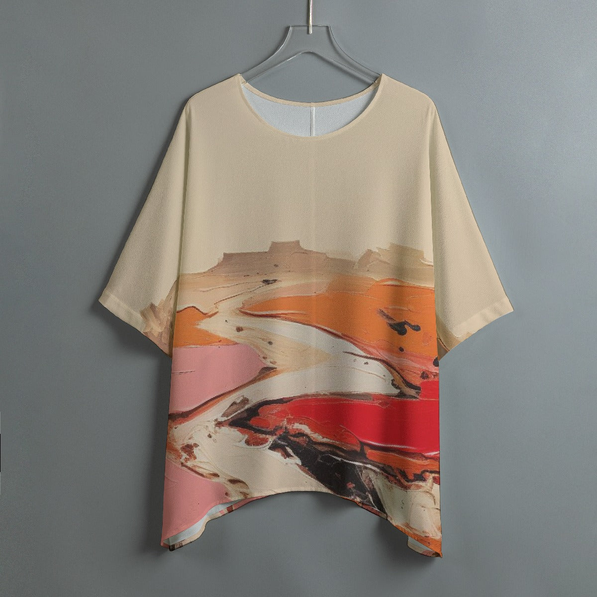 All-Over Print Women's Bat Sleeve Shirt