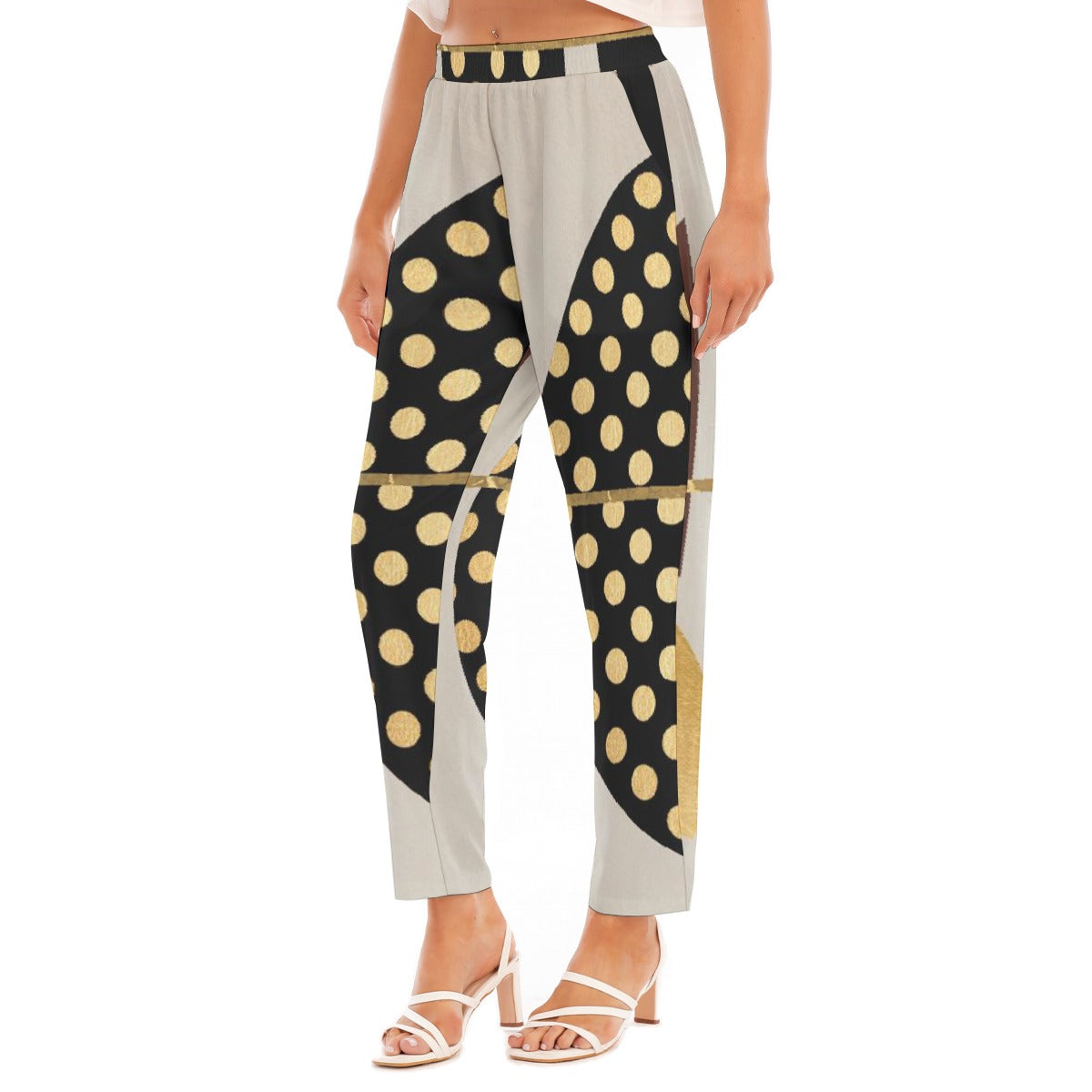 All-Over Print Women's Loose Straight-leg Pants