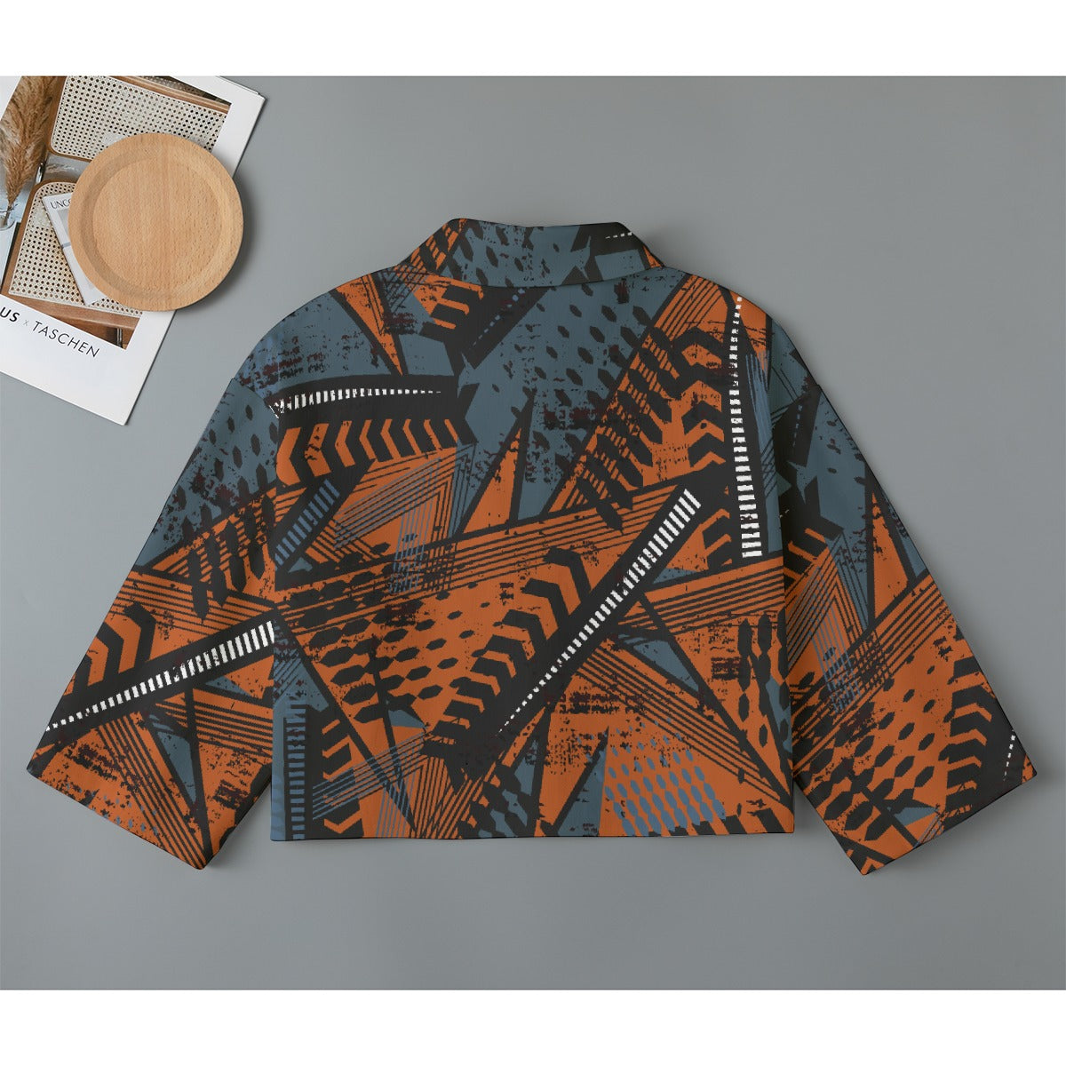 All-Over Print Women's Cropped Jacket | 245GSM Cotton