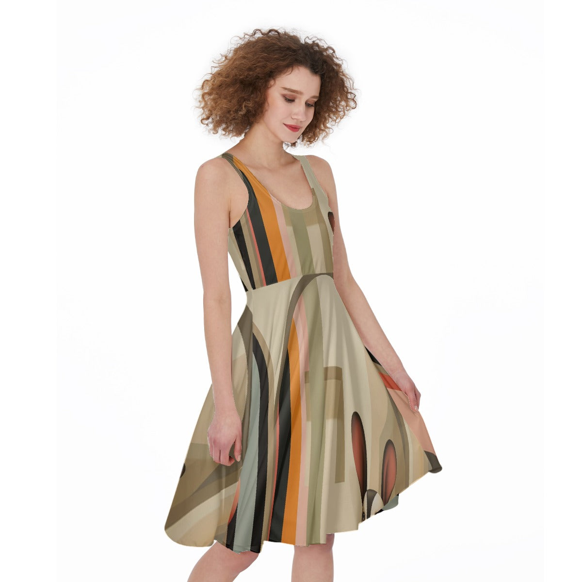 All-Over Print Women's Sleeveless Dress