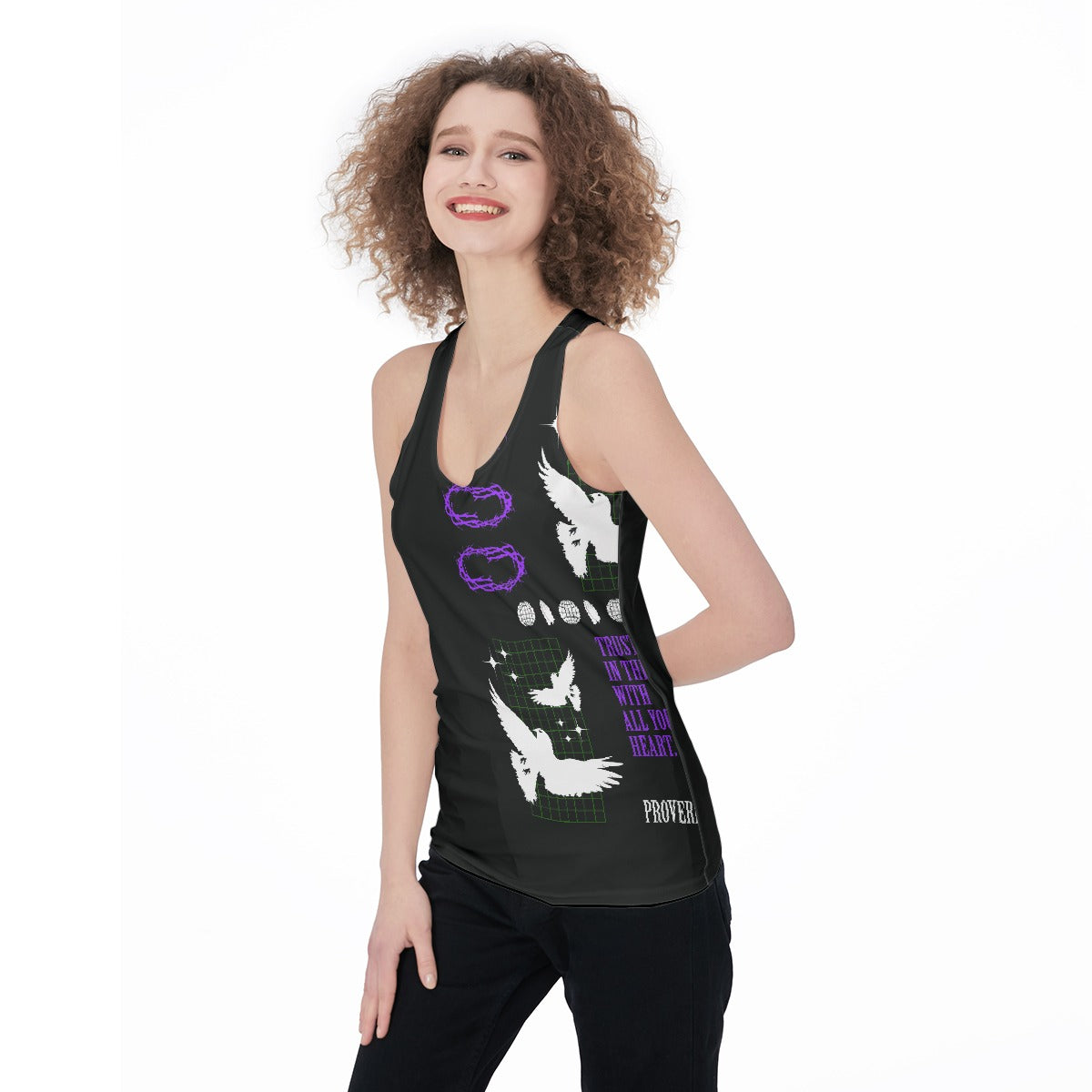 All-Over Print Women's Racerback Tank Top