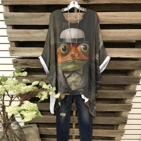 All-Over Print Women's Bat Sleeve Shirt