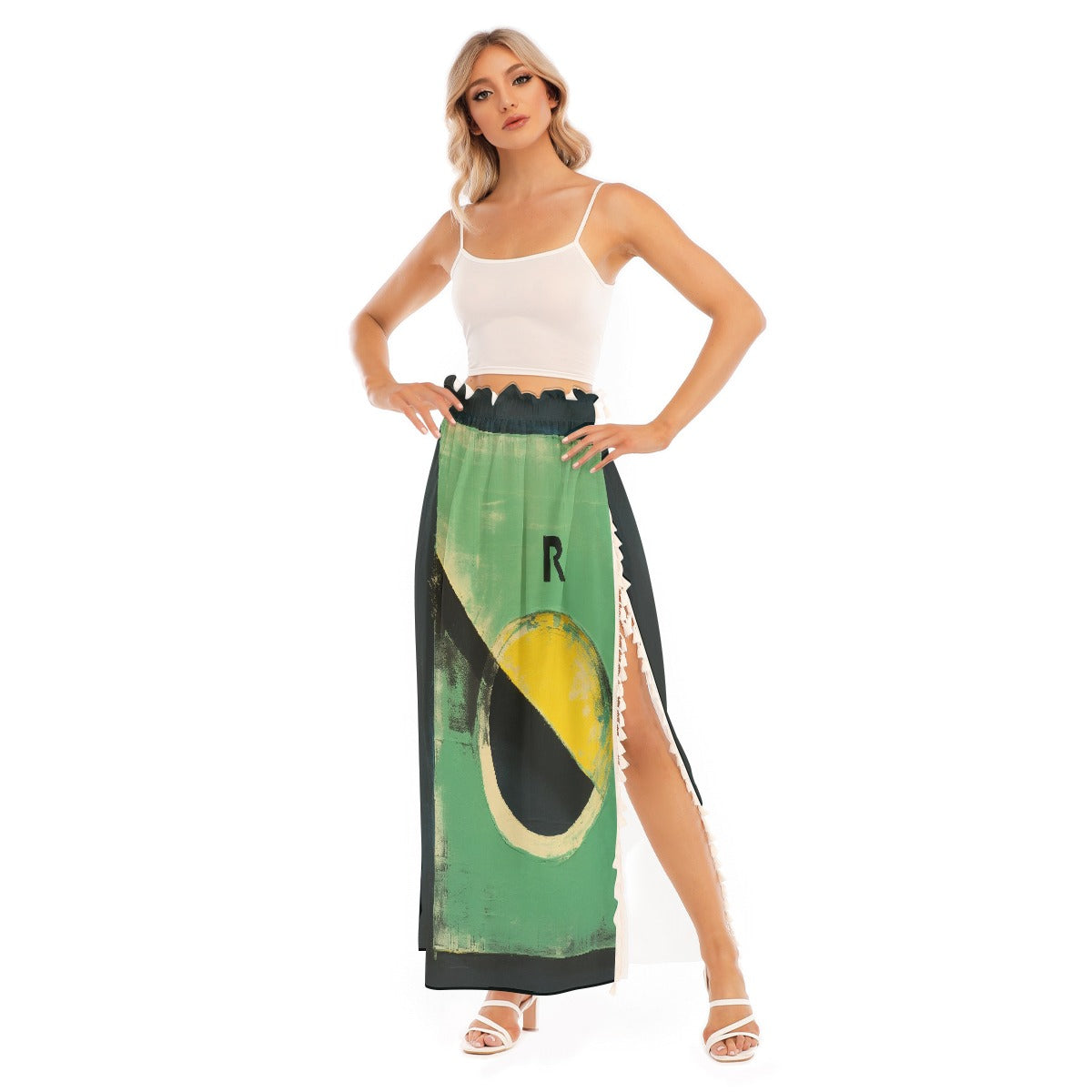 All-Over Print Women's Side Split Skirt
