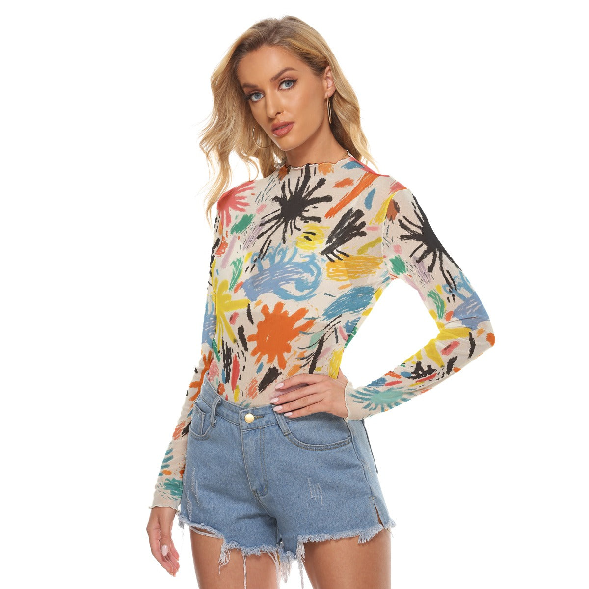 All-Over Print Women's Mesh T-shirt