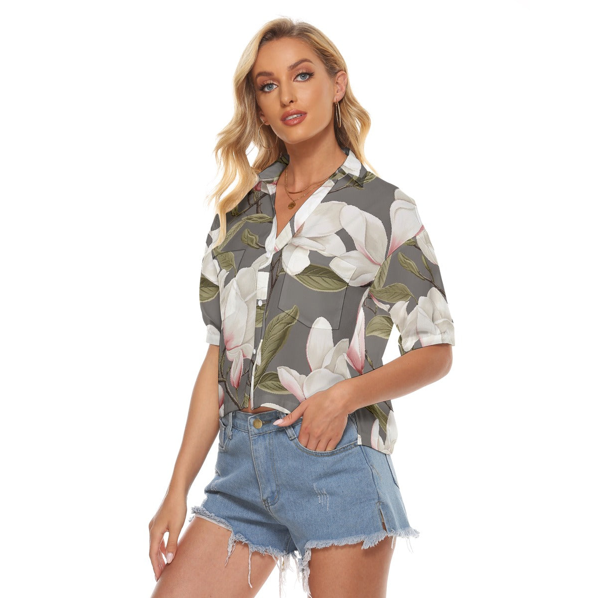 All-Over Print Women's V-neck Shirts