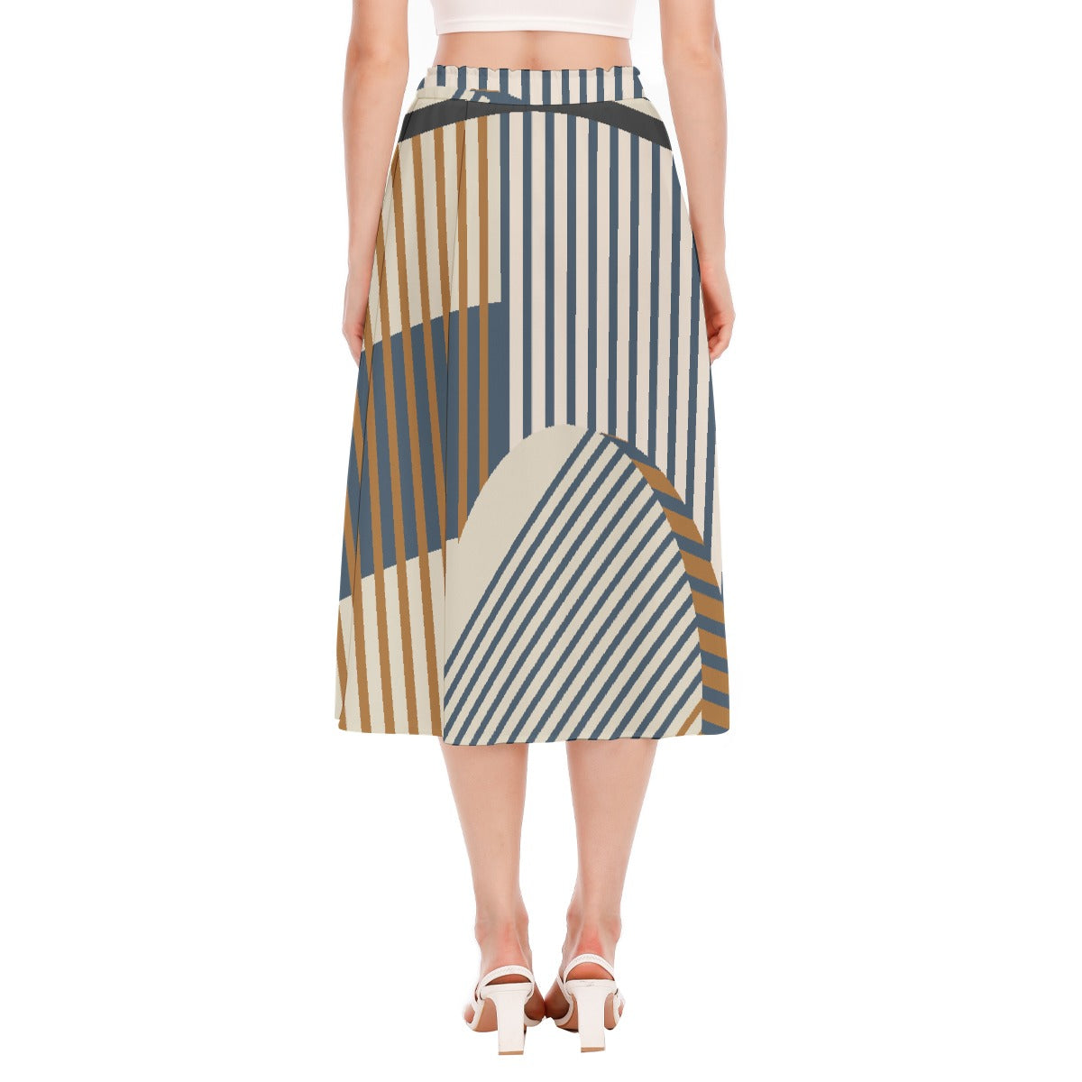 All-Over Print Women's Long Section Chiffon Skirt