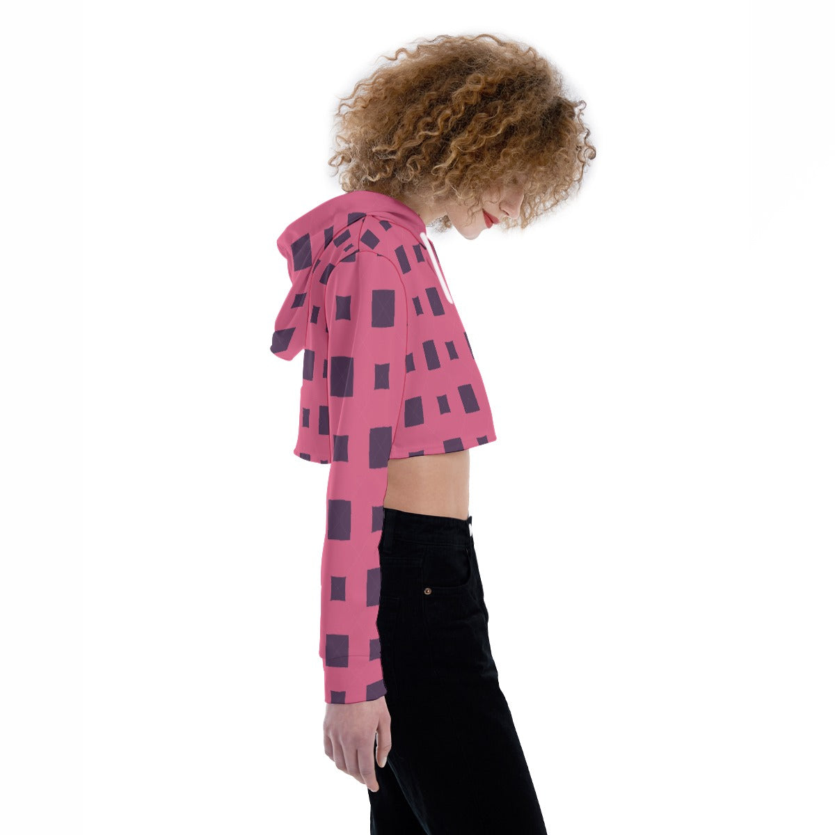 All-Over Print Women's Crop Top Hoodie