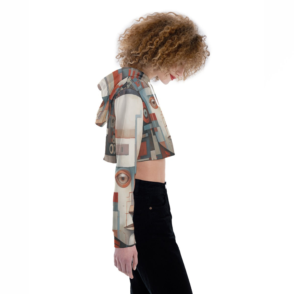 All-Over Print Women's Crop Top Hoodie