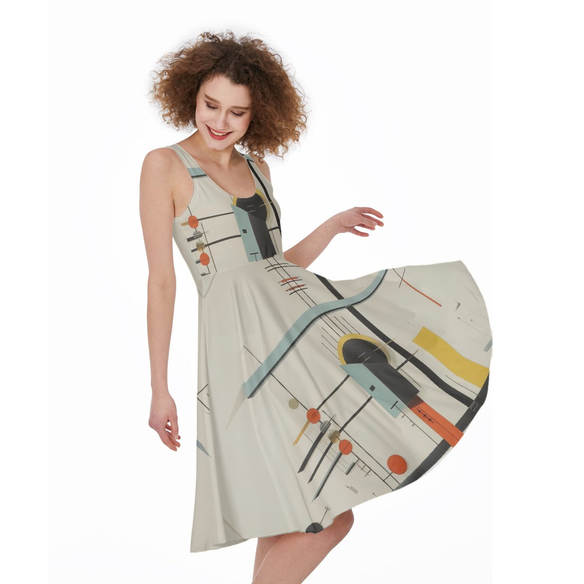 All-Over Print Women's Sleeveless Dress