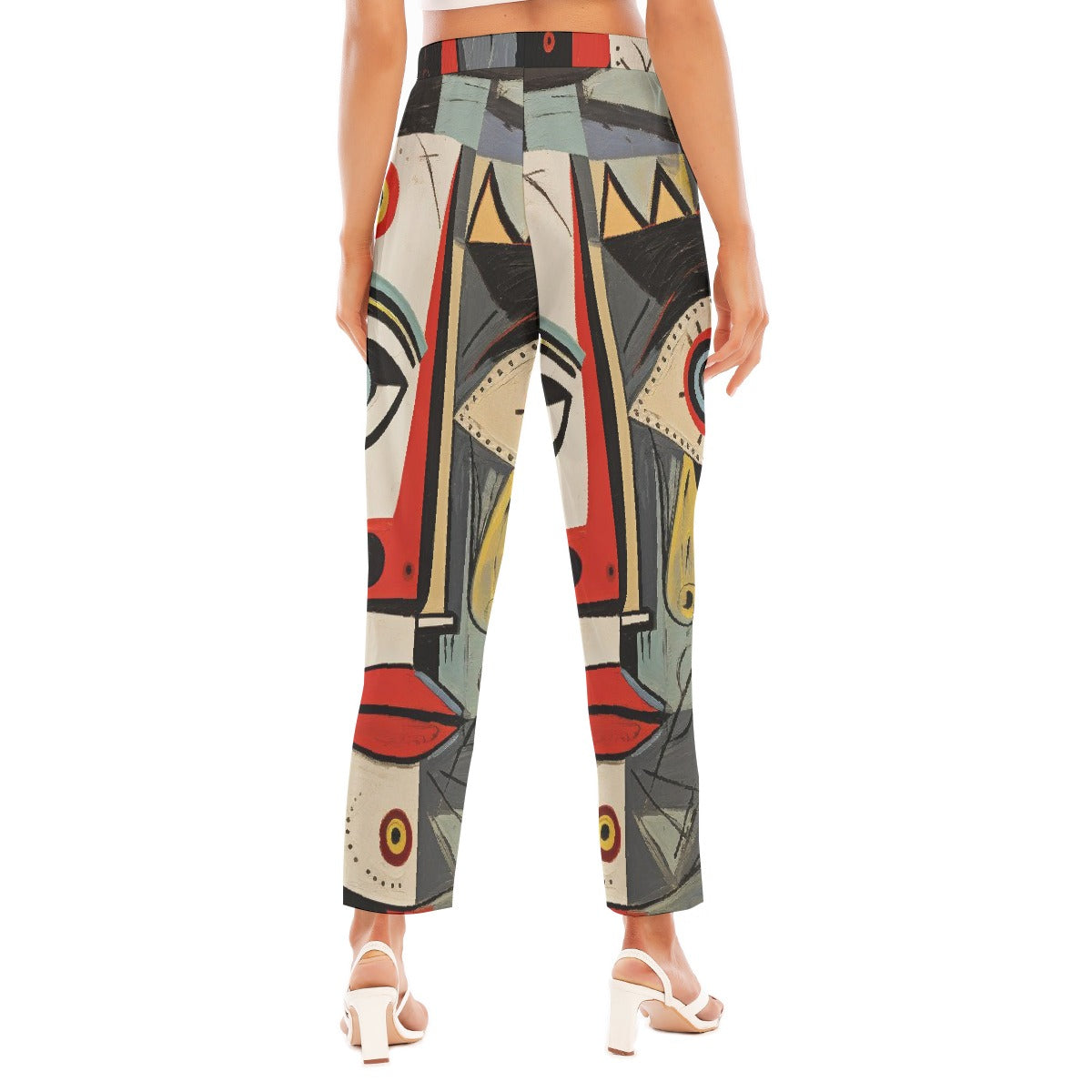 All-Over Print Women's Loose Straight-leg Pants