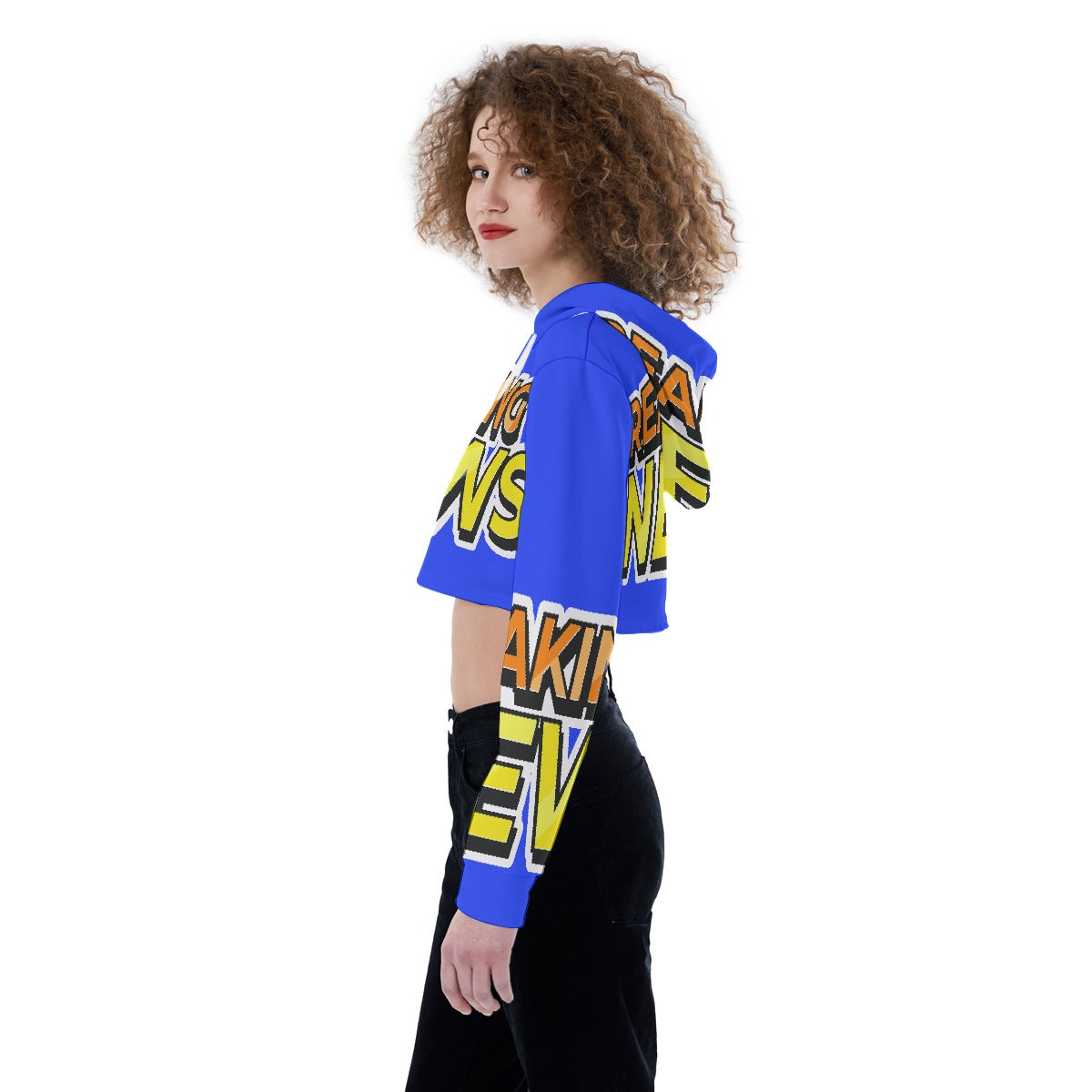 All-Over Print Women's Crop Top Hoodie