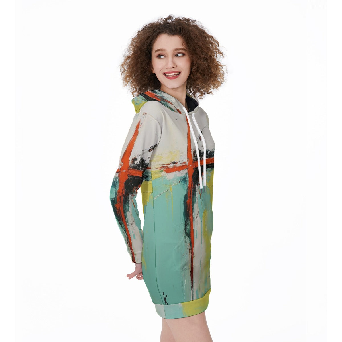 All-Over Print Women's Long Hoodie