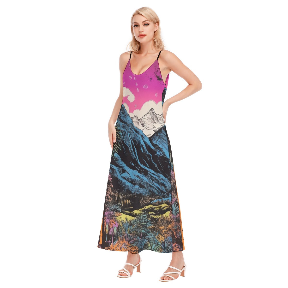All-Over Print Women's Sling Dress